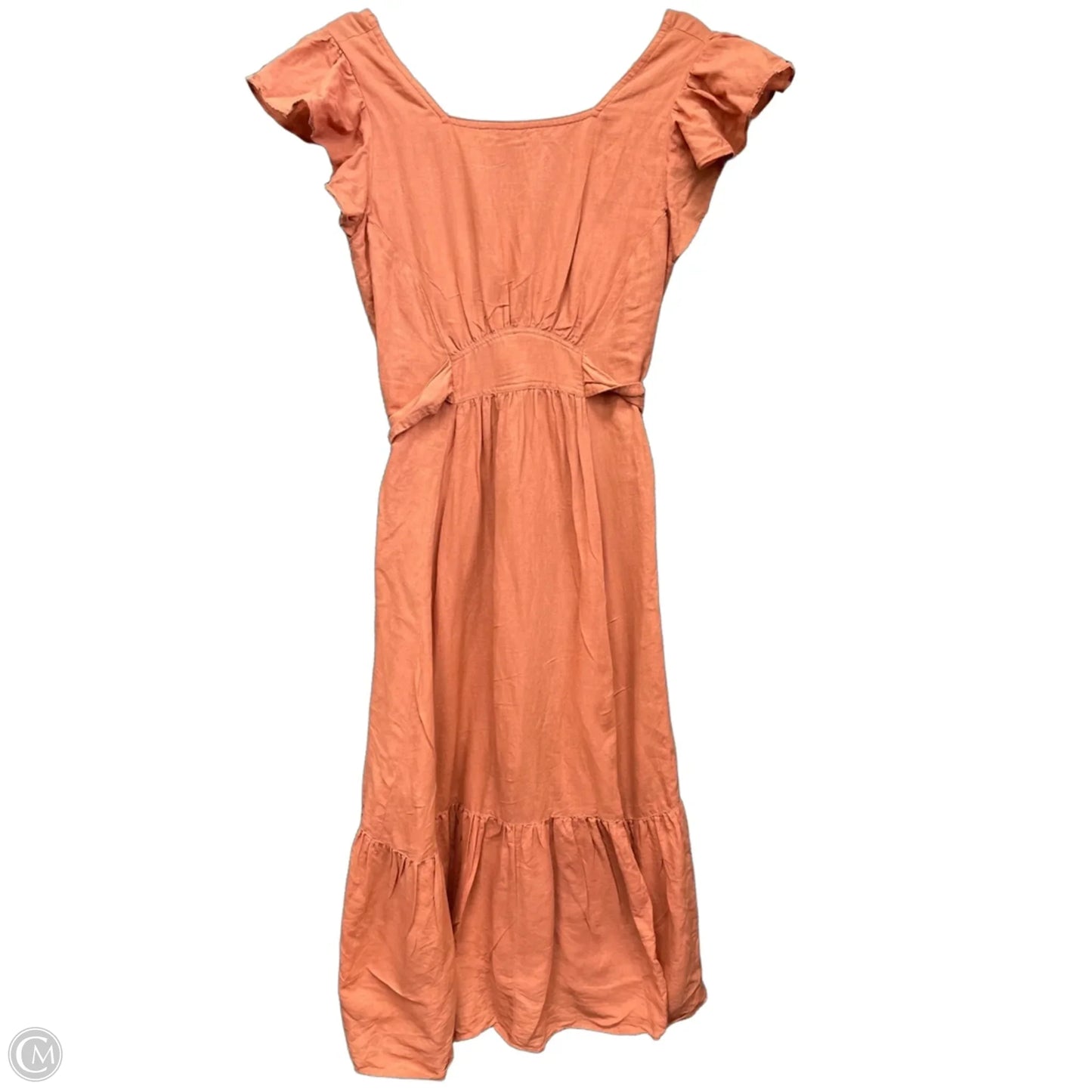 Dress Casual Short By Anthropologie In Orange, Size: M