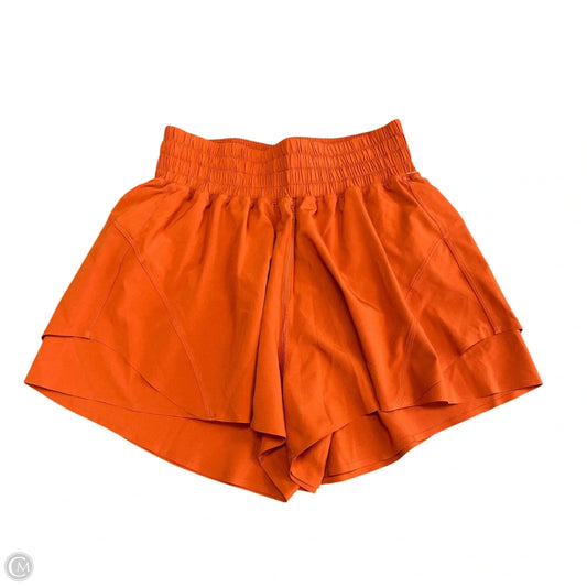 Athletic Shorts By Lululemon In Orange, Size: Xxs