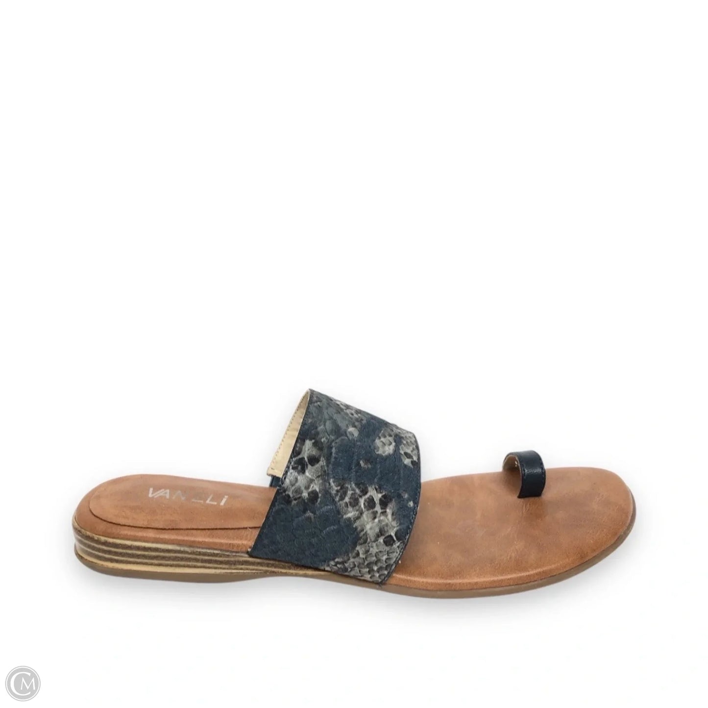 Sandals Flats By Vaneli In Blue & Grey