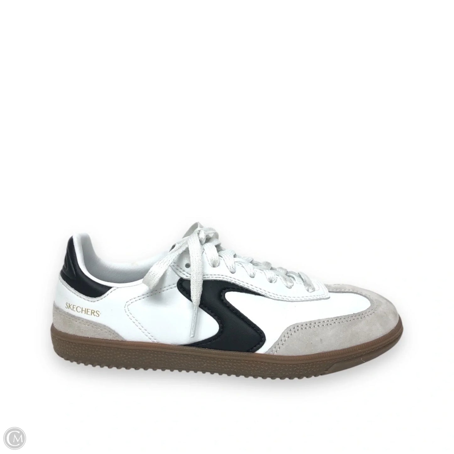 Shoes Sneakers By Skechers In Black & White, Size: 6.5