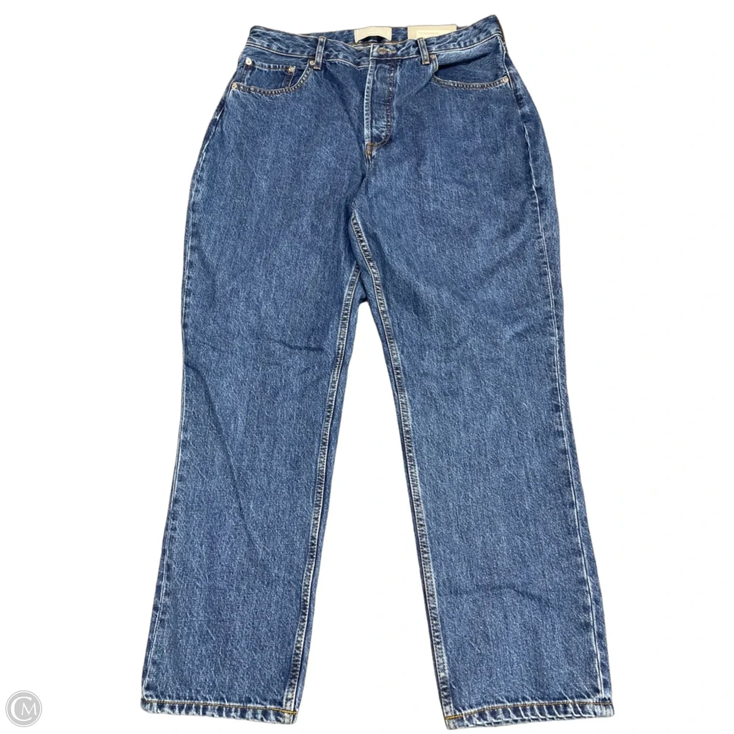 Jeans Straight By Everlane In Blue Denim, Size: 14