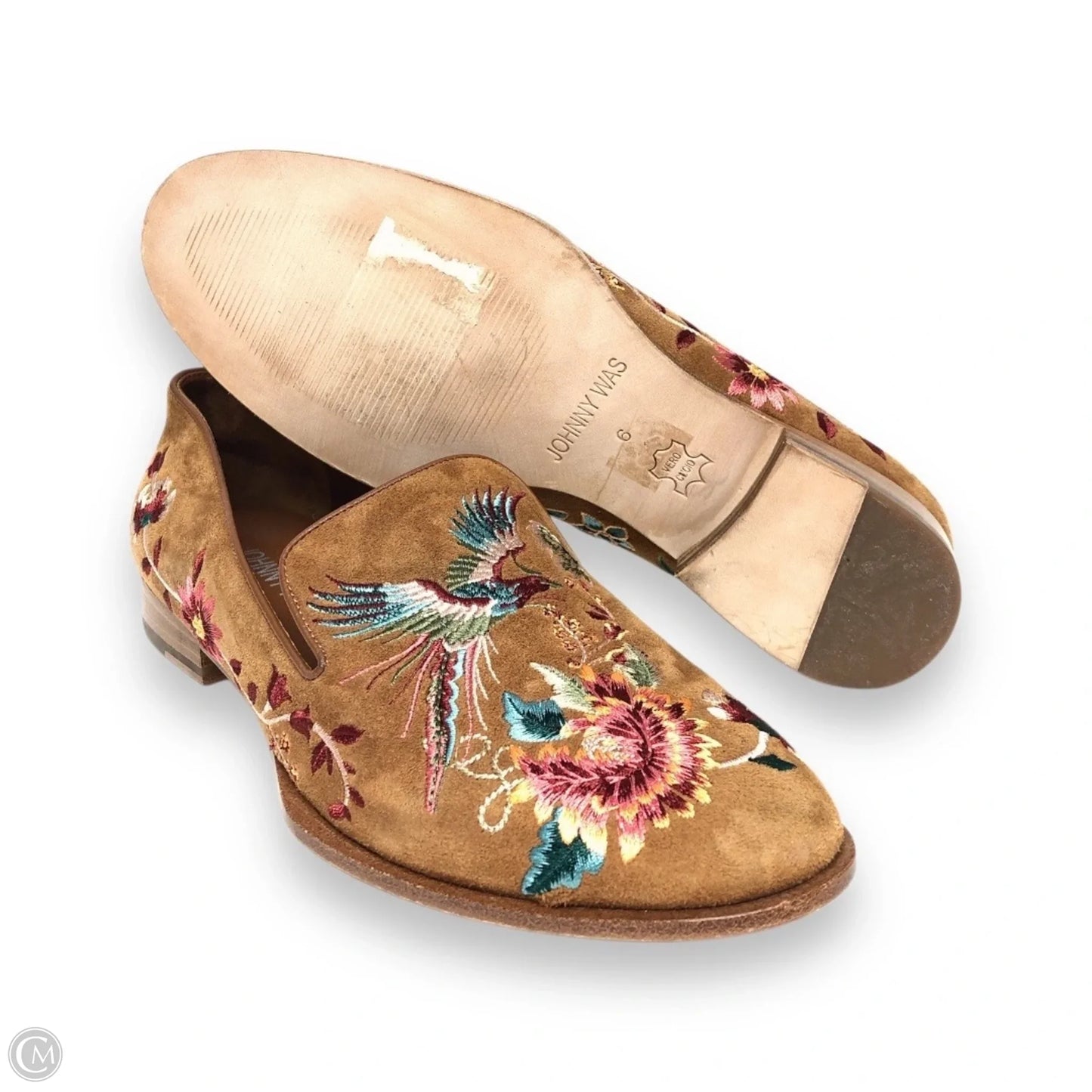 Shoes Flats By Johnny Was In Brown, Size: 6