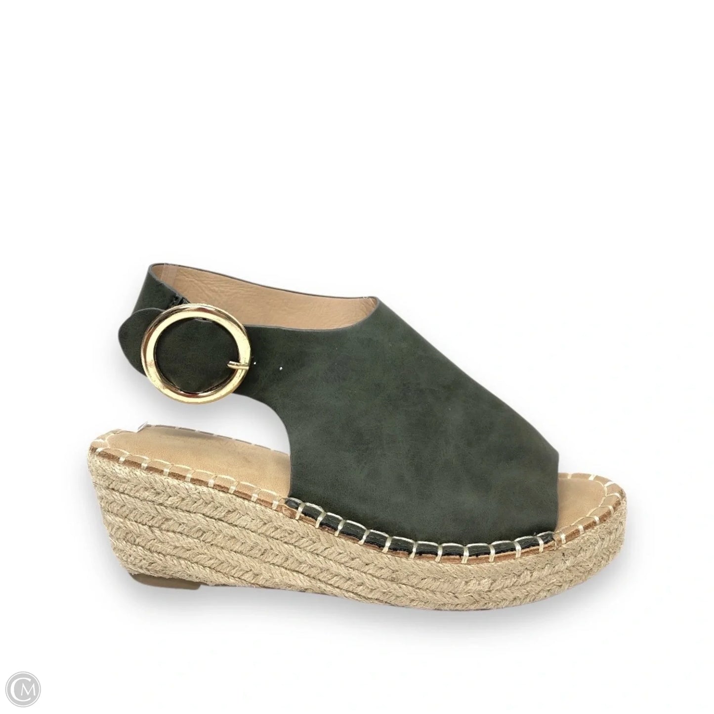 Sandals Heels Wedge By Catherine Malandrino In Green, Size: 7