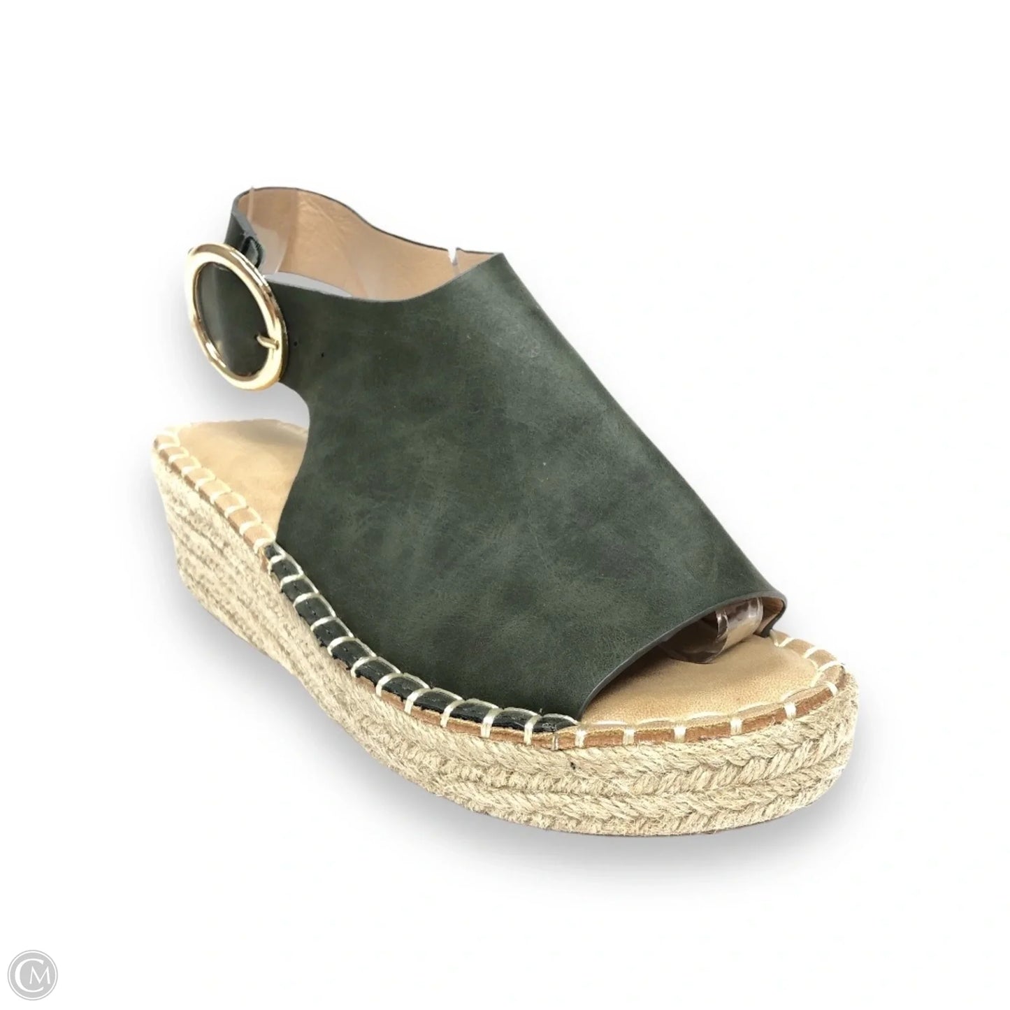 Sandals Heels Wedge By Catherine Malandrino In Green, Size: 7