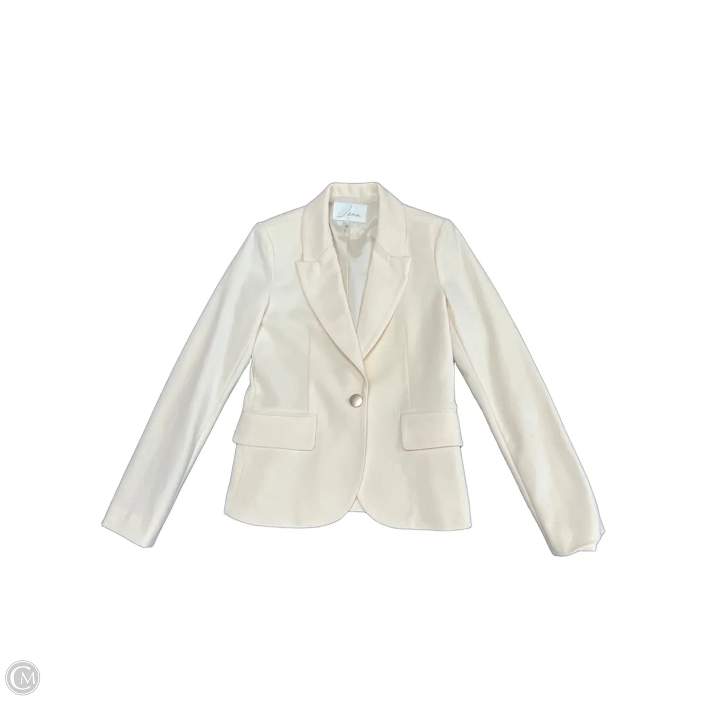 Blazer By Clothes Mentor In Cream, Size: S