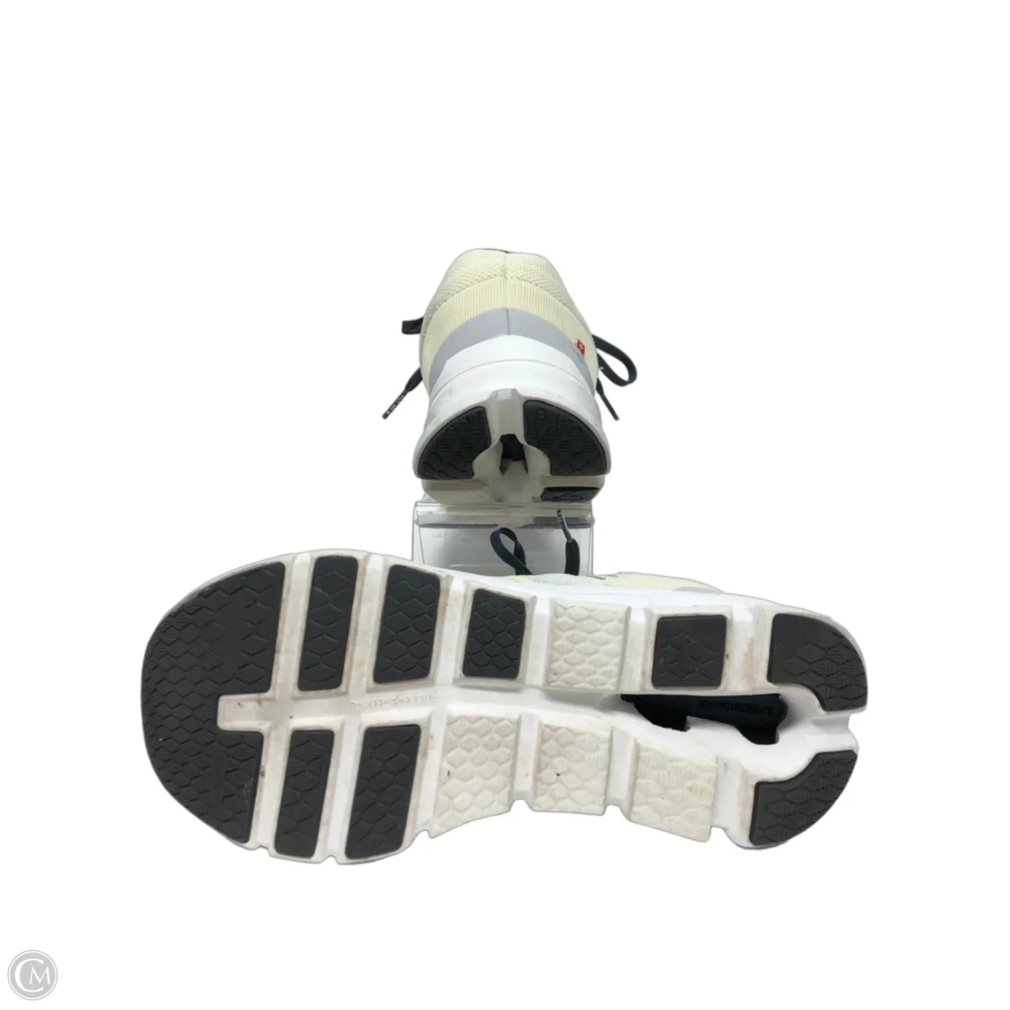Shoes Athletic By On In Grey & Yellow, Size: 8.5
