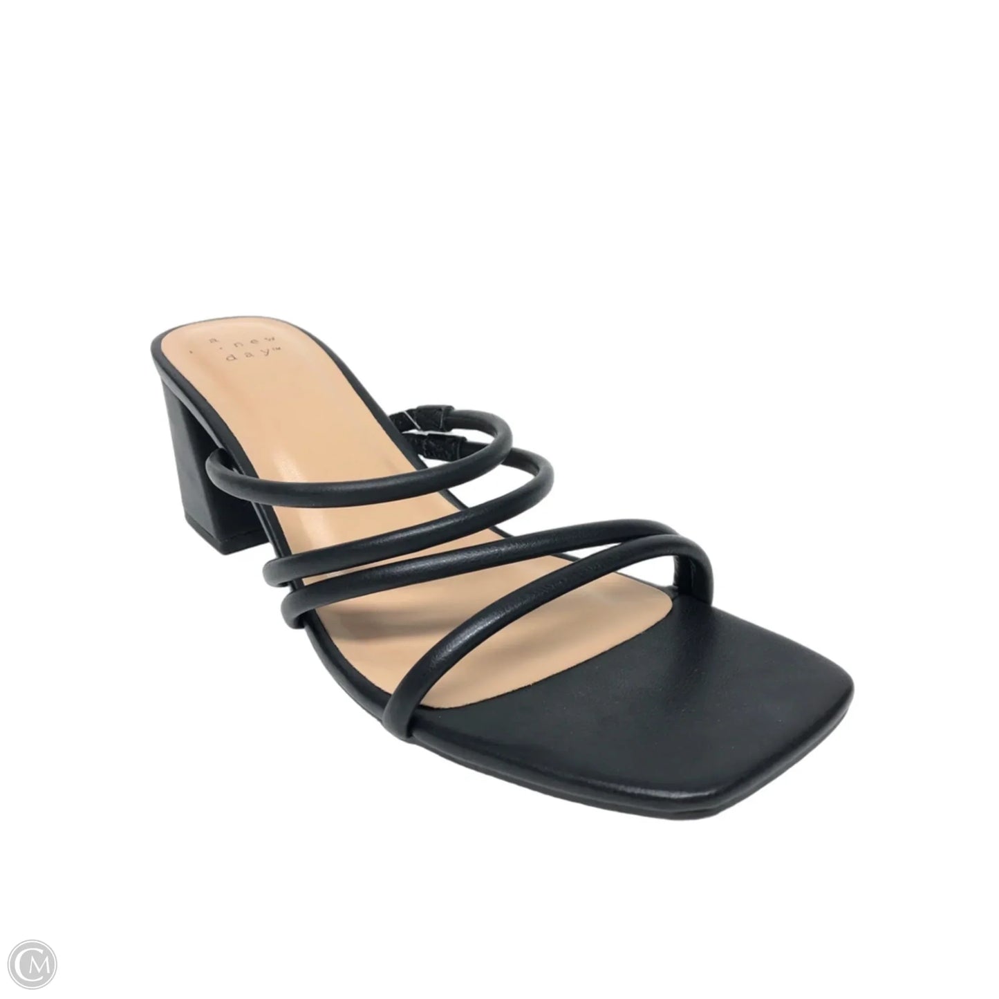 Sandals Heels Block By A New Day In Black, Size: 9