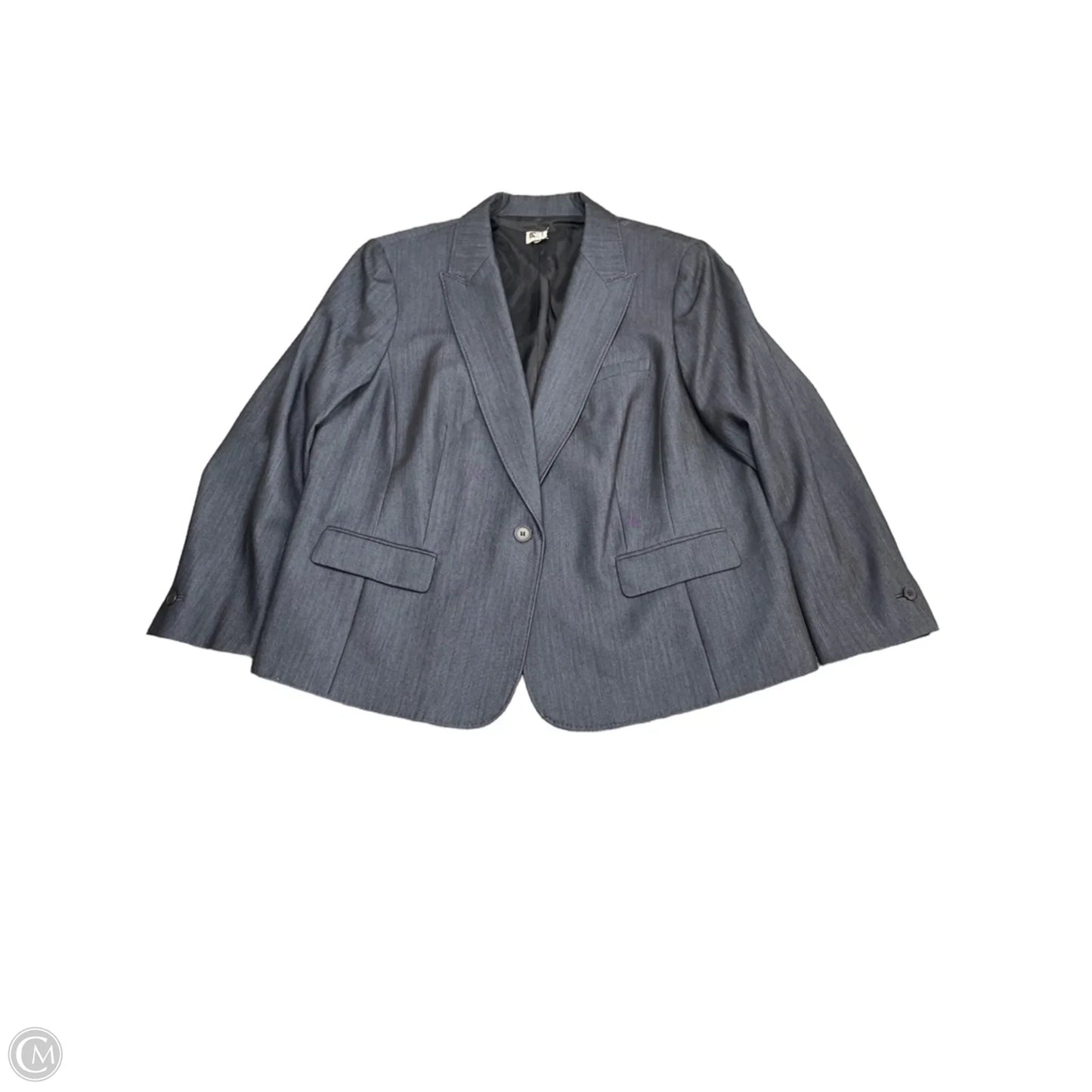 Blazer By Anne Klein In Navy, Size: 1x