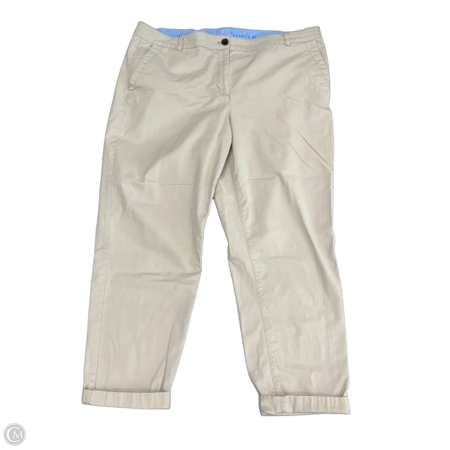 Pants Chinos & Khakis By Talbots In Beige, Size: 16