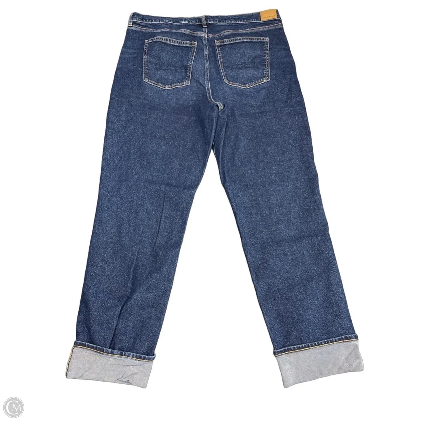 Jeans Straight By American Eagle In Blue Denim, Size: 20