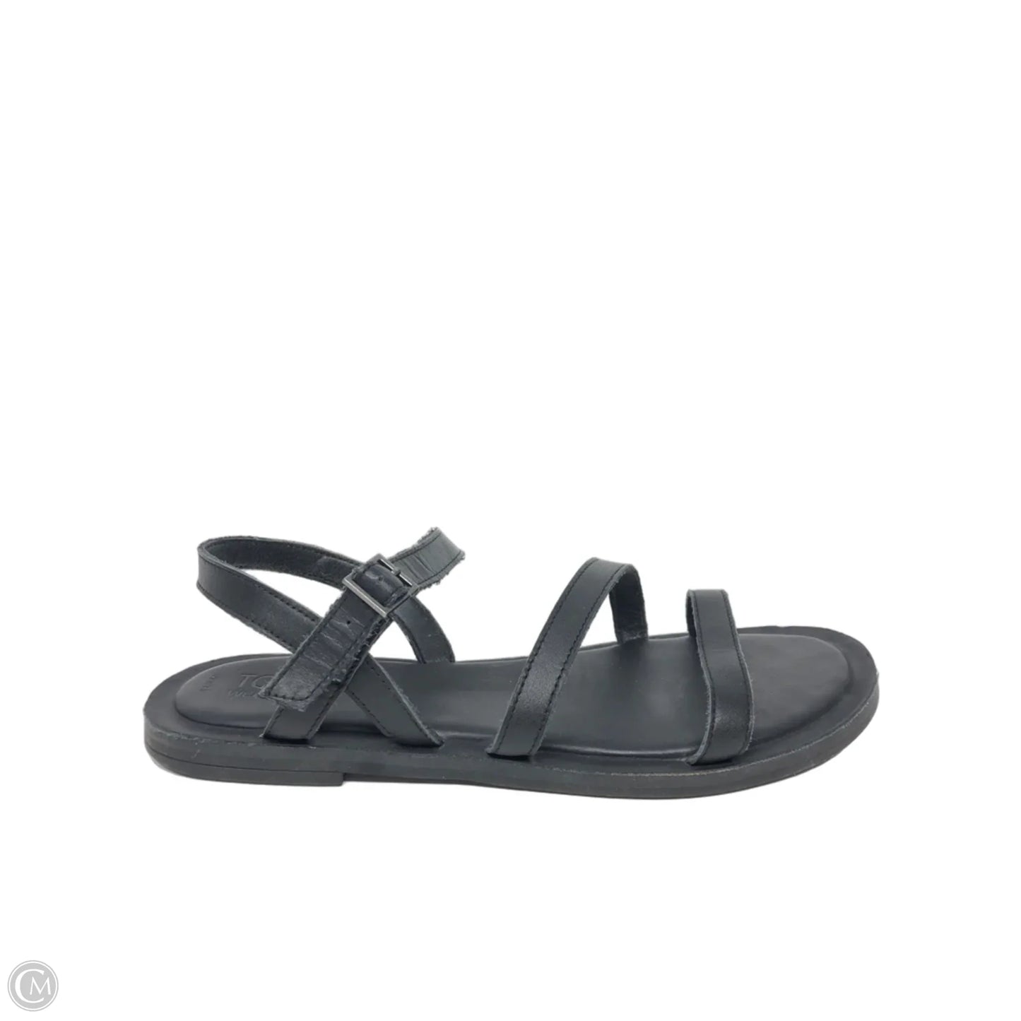 Sandals Flats By Toms In Black, Size: 7.5