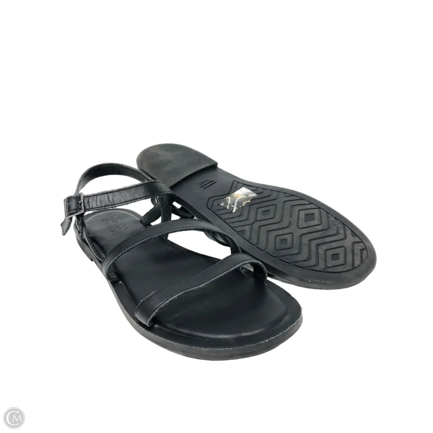 Sandals Flats By Toms In Black, Size: 7.5