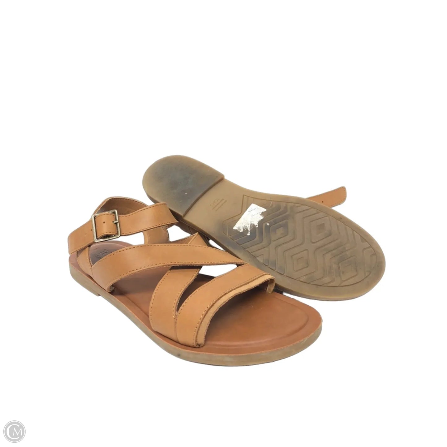 Sandals Flats By Toms In Brown, Size: 7.5