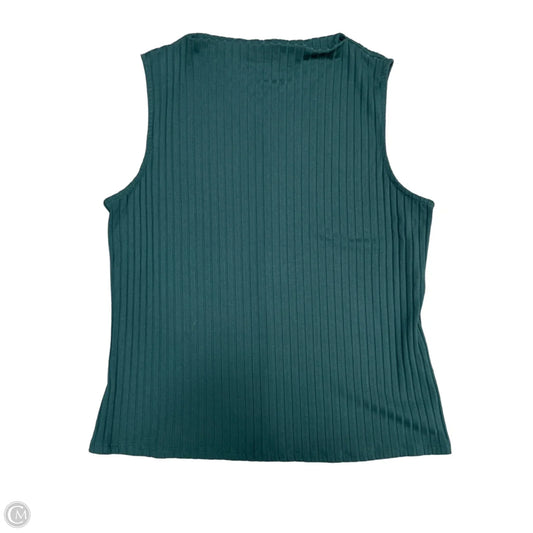 Top Sleeveless Basic By Banana Republic In Teal, Size: Xl