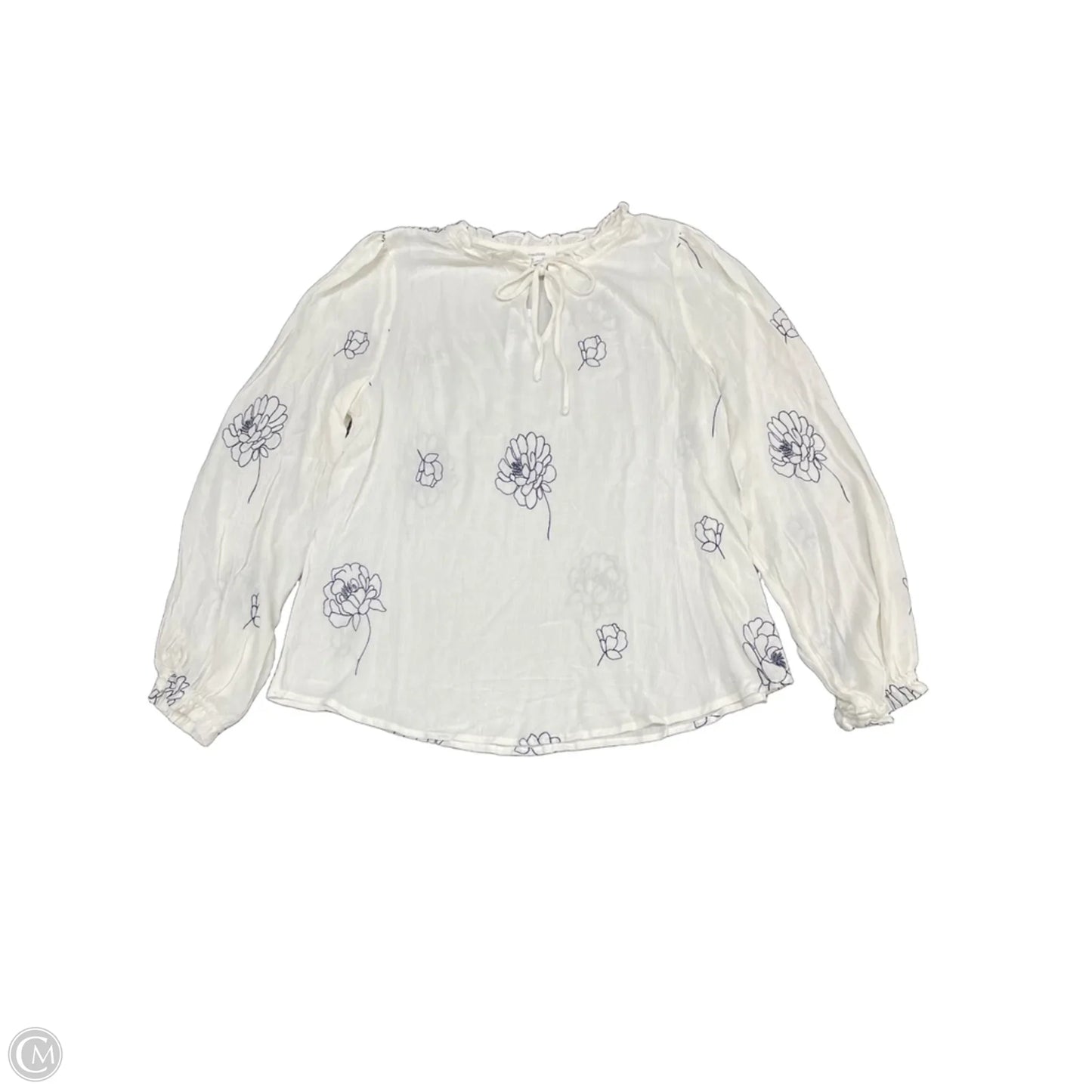 Top Long Sleeve By Maurices In Cream, Size: Xl