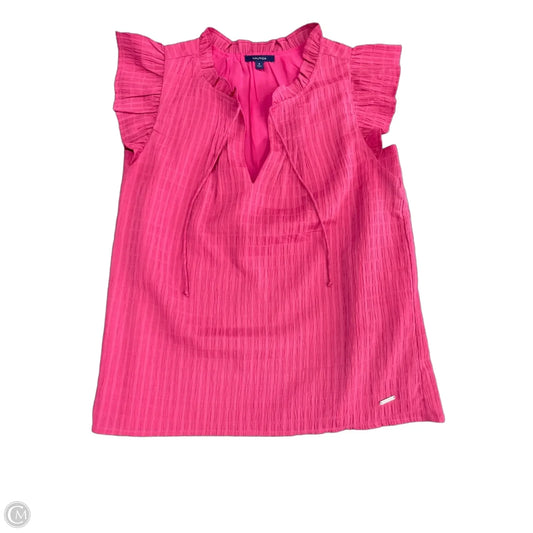 Top Short Sleeve By Nautica In Pink, Size: S