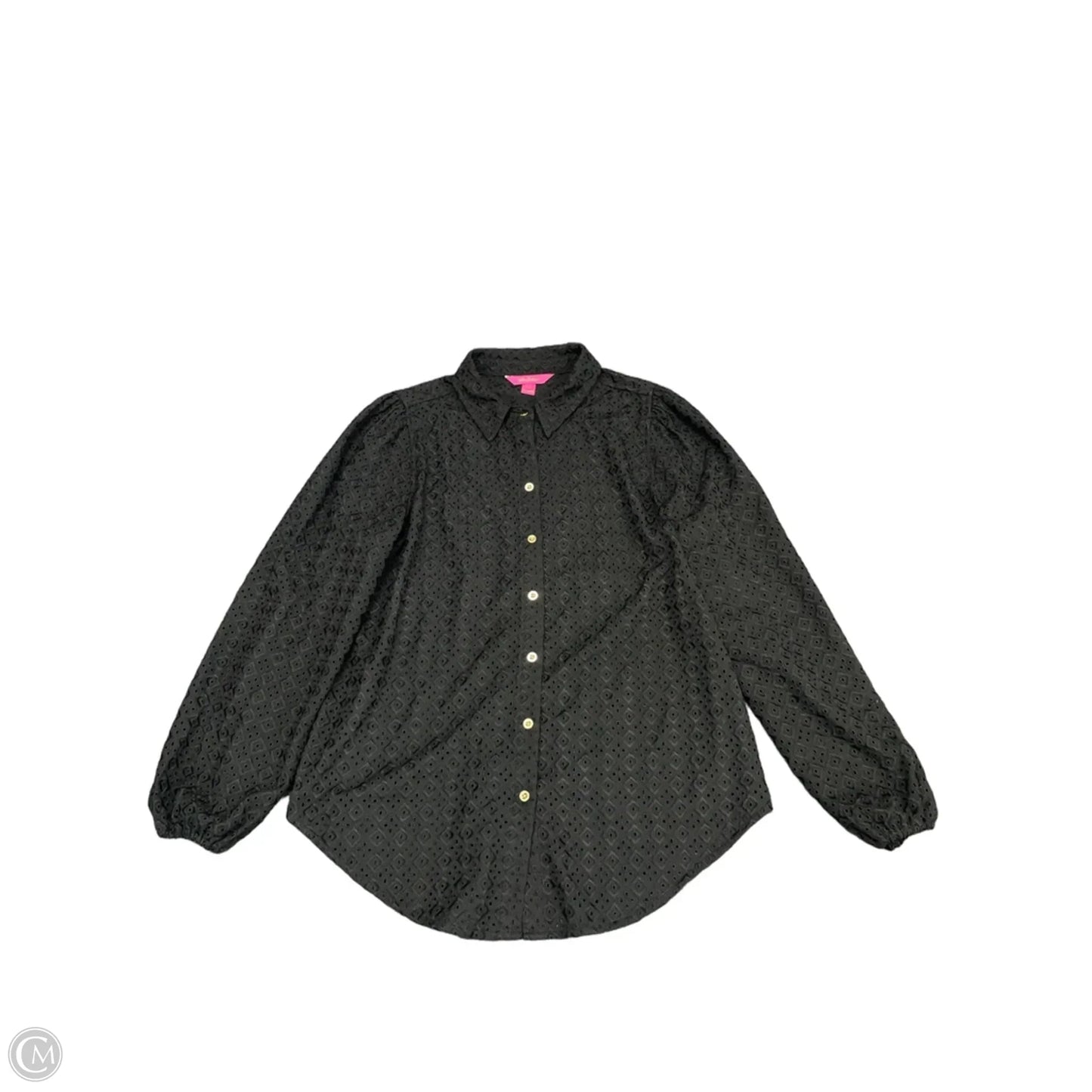 Top Long Sleeve By Lilly Pulitzer In Black, Size: L