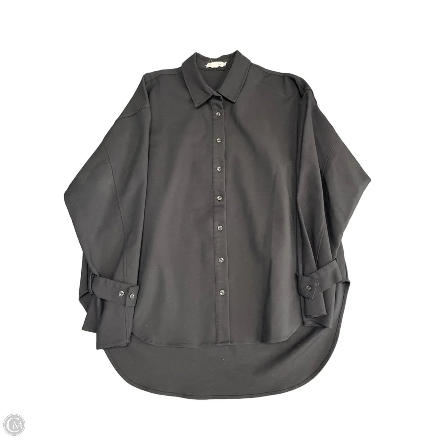 Jacket Shirt By Good American In Black, Size: L