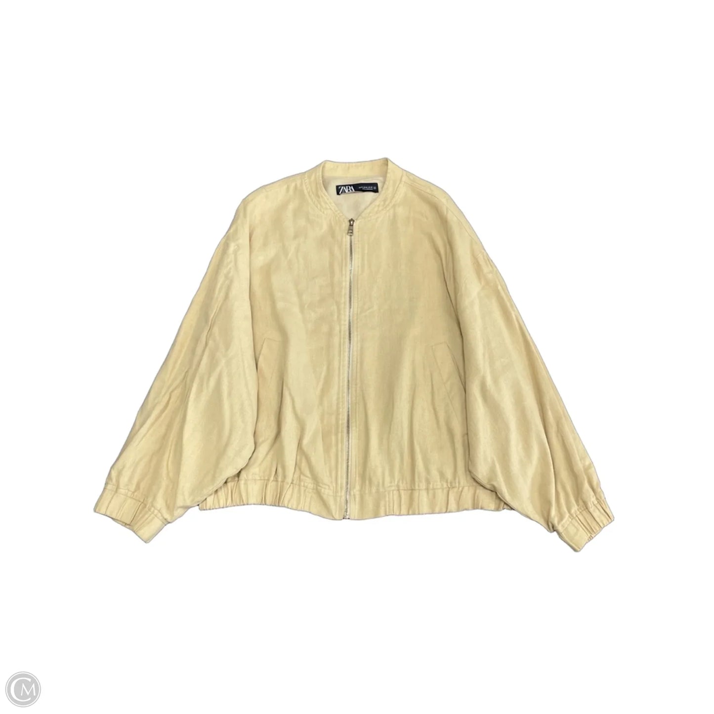 Jacket Shirt By Zara In Beige, Size: Xl