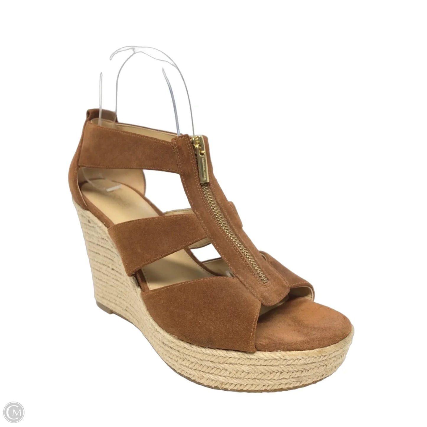 Sandals Heels Wedge By Michael By Michael Kors In Brown, Size: 9.5