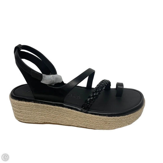 Sandals Heels Wedge By Aerosoles In Black, Size: 8