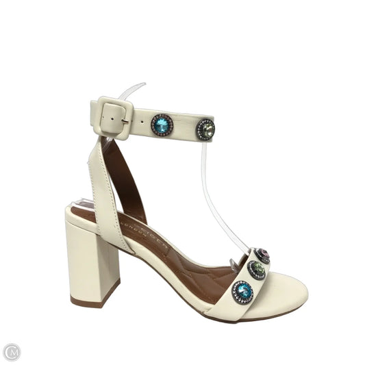 Sandals Designer By Kurt Geiger In Cream, Size: 6