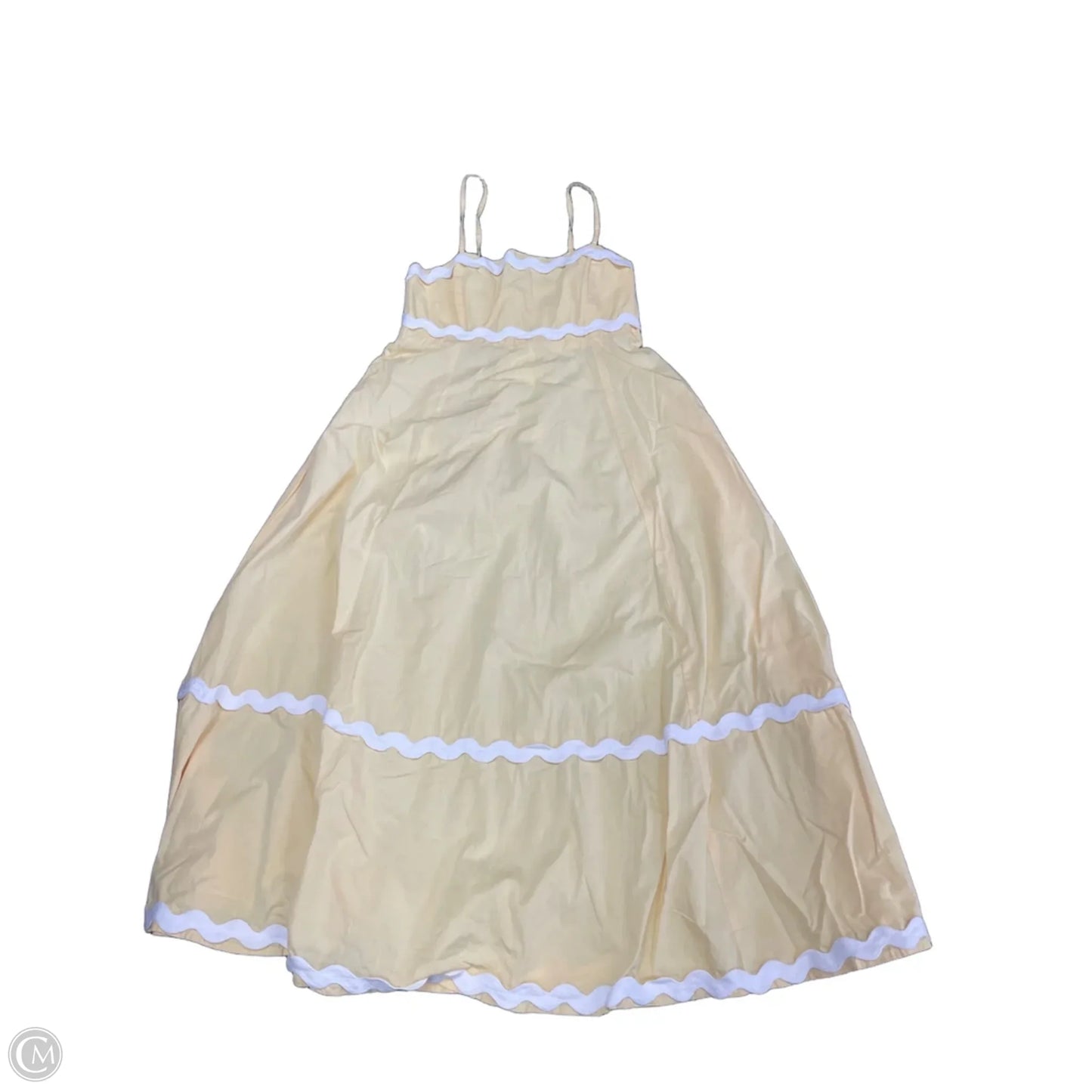 Dress Casual Midi By Sim & Sam In Yellow, Size: L