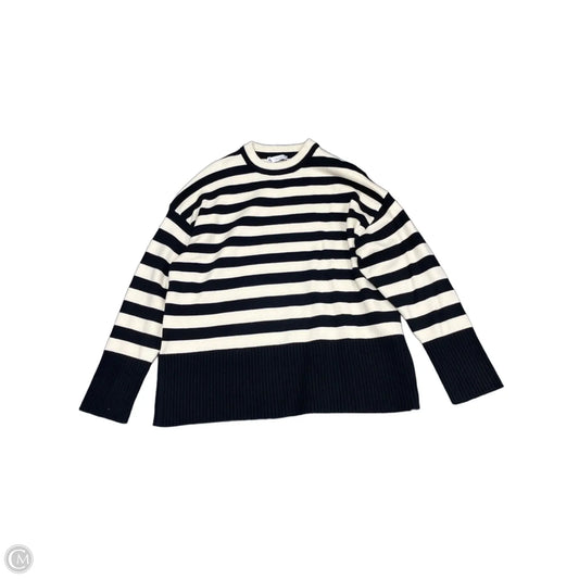 Sweater By Zara In Black & Cream, Size: Xl