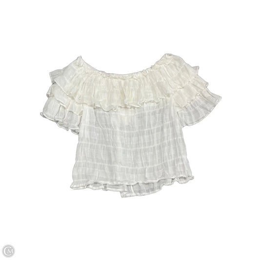 Top Short Sleeve By Umgee In White, Size: M