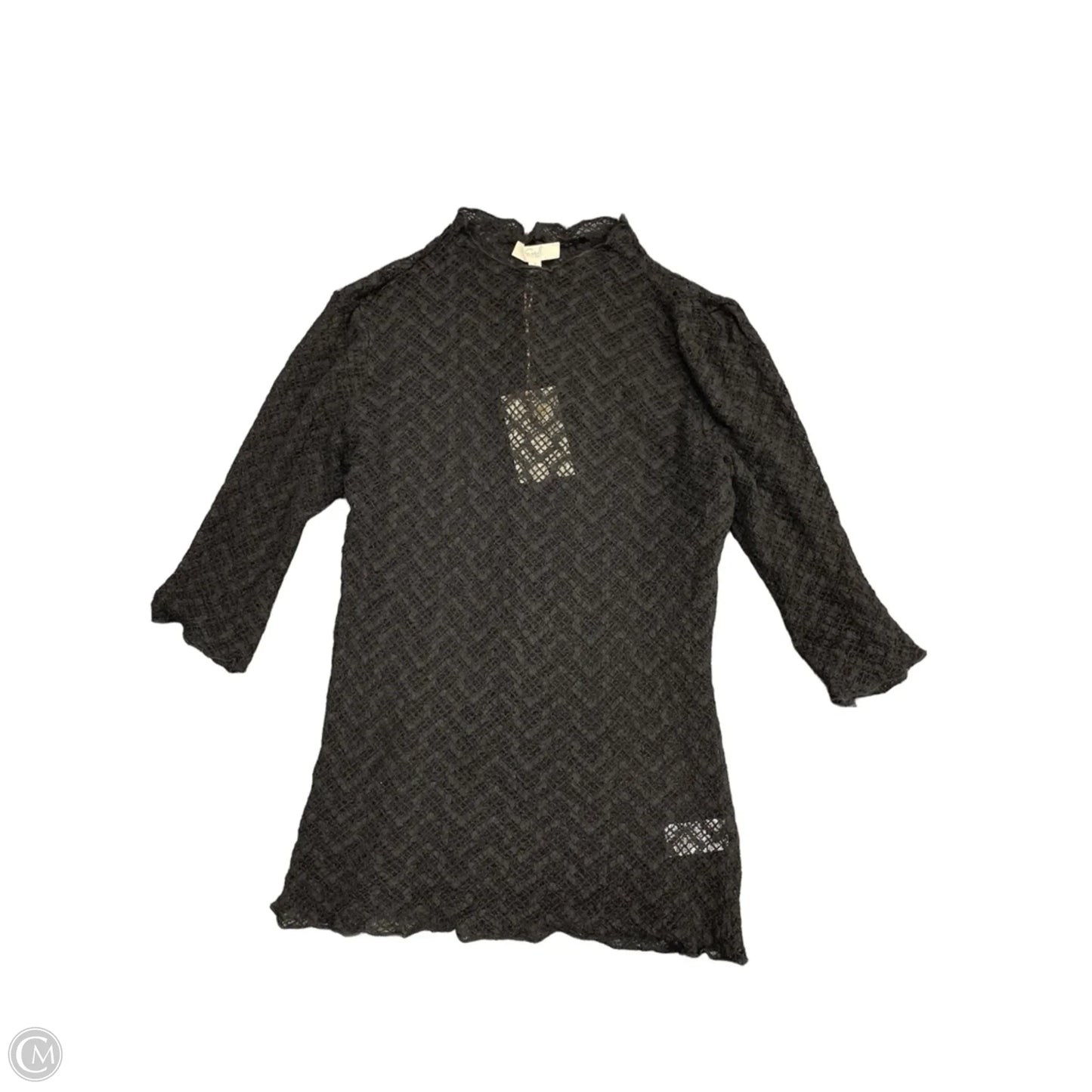 Top Short Sleeve By Easel In Black, Size: M