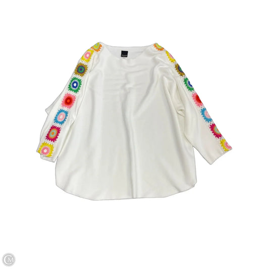 Sweater By Aaeda In White, Size: 1x