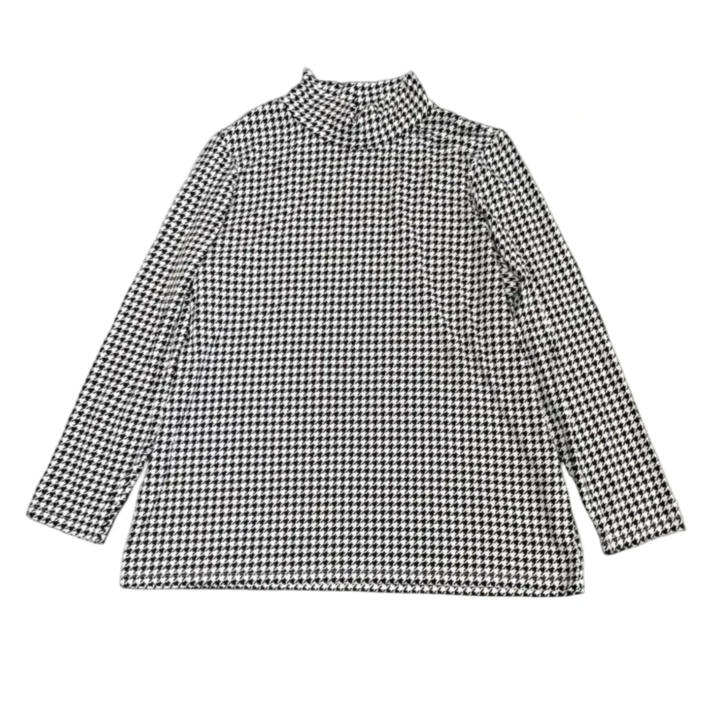 Top Long Sleeve By Chicos In Black & White, Size: Xl