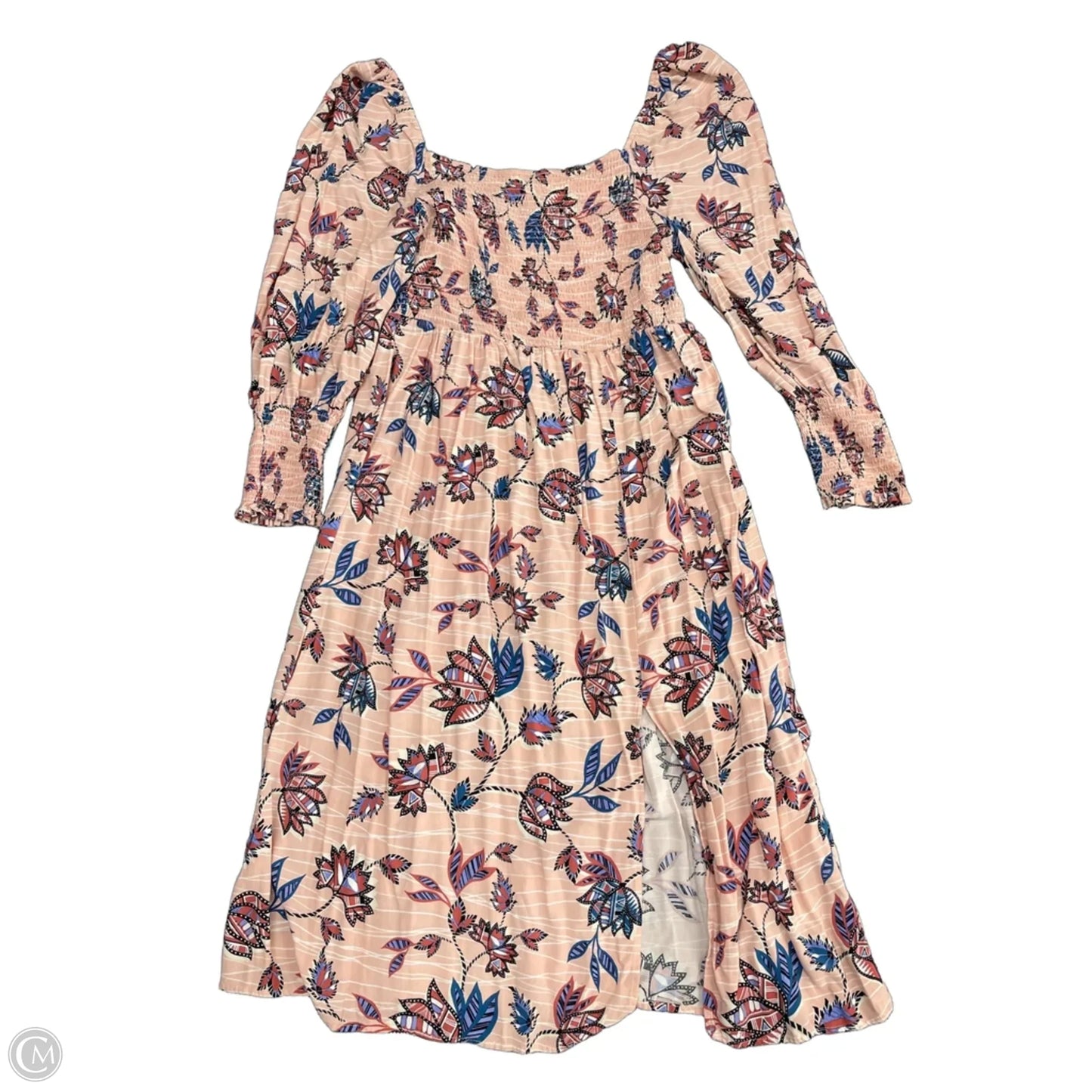 Dress Casual Short By Eloquii In Blue & Pink, Size: 1x