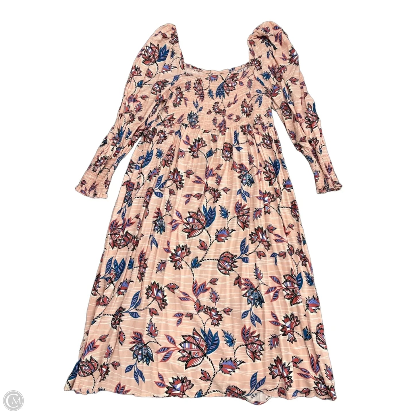 Dress Casual Short By Eloquii In Blue & Pink, Size: 1x