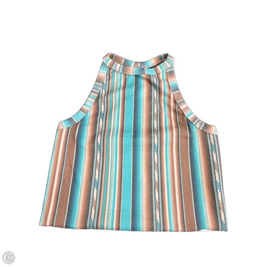 Top Sleeveless By Clothes Mentor In Brown & Green, Size: L