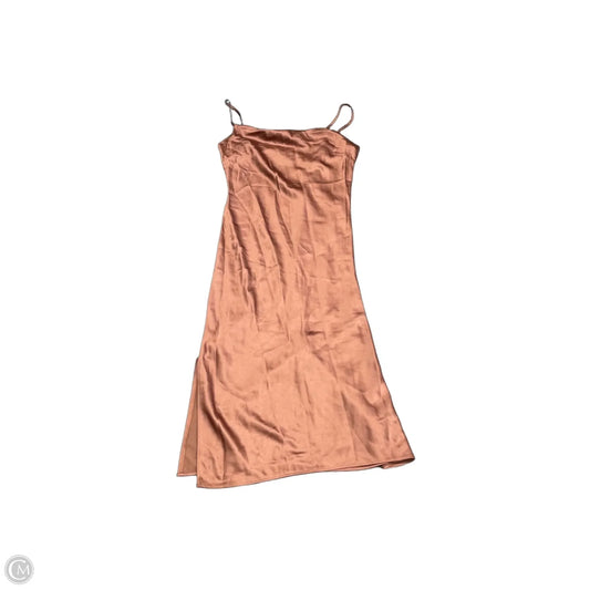 Dress Casual Midi By Express In Brown, Size: S