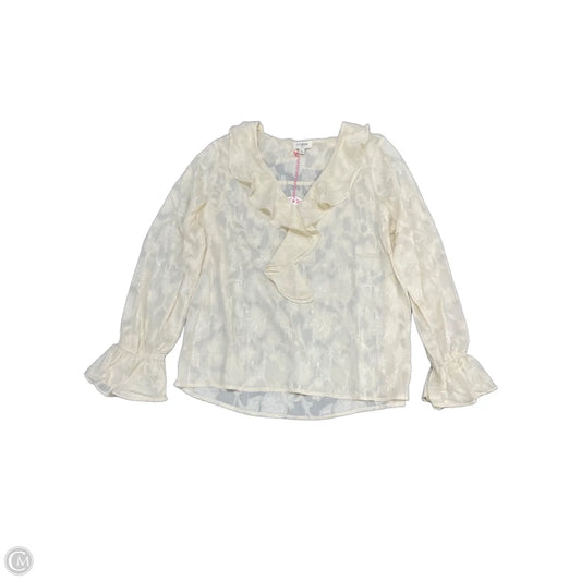 Top Long Sleeve By Umgee In Cream, Size: L