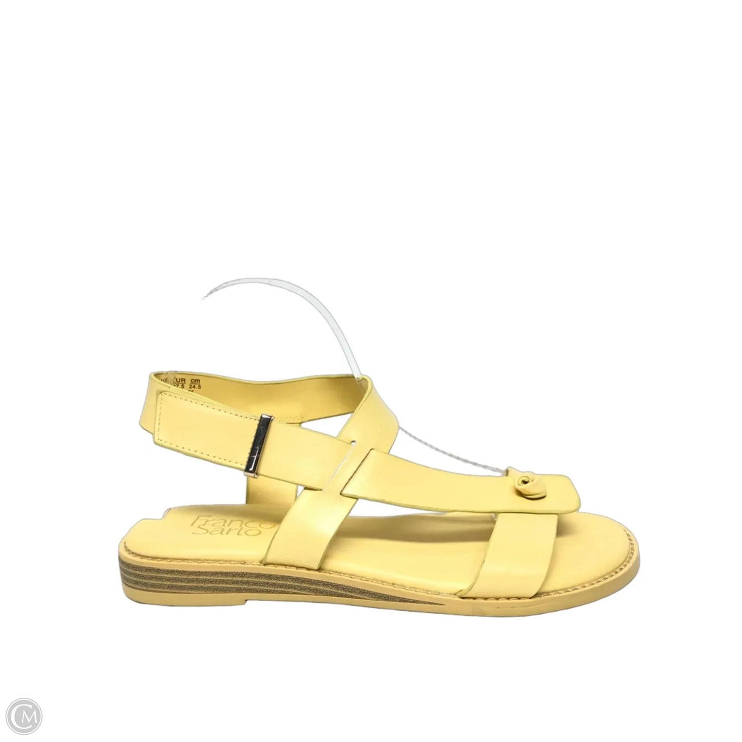 Sandals Flats By Franco Sarto In Yellow, Size: 7.5