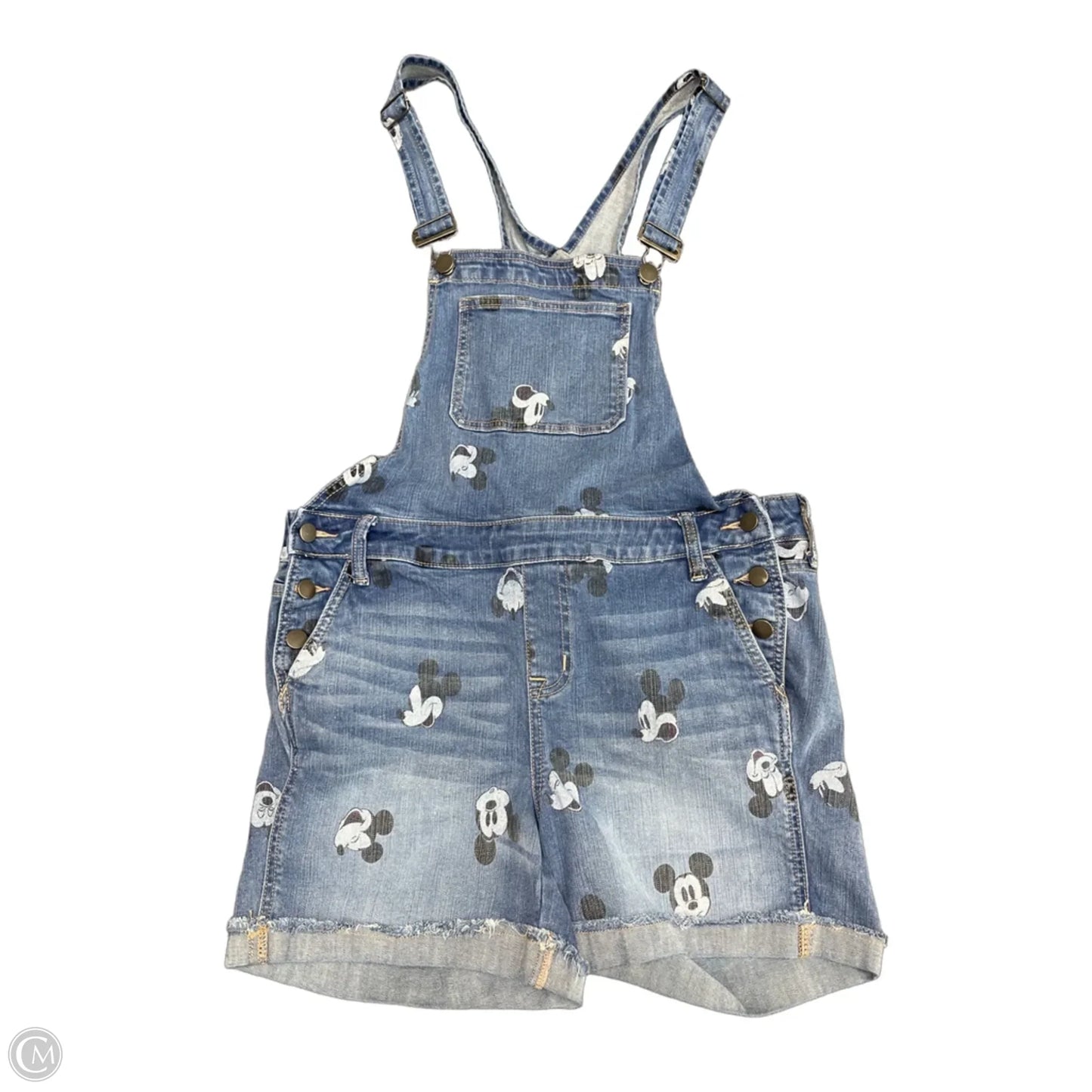 Shortalls By Disney In Blue Denim, Size: 12
