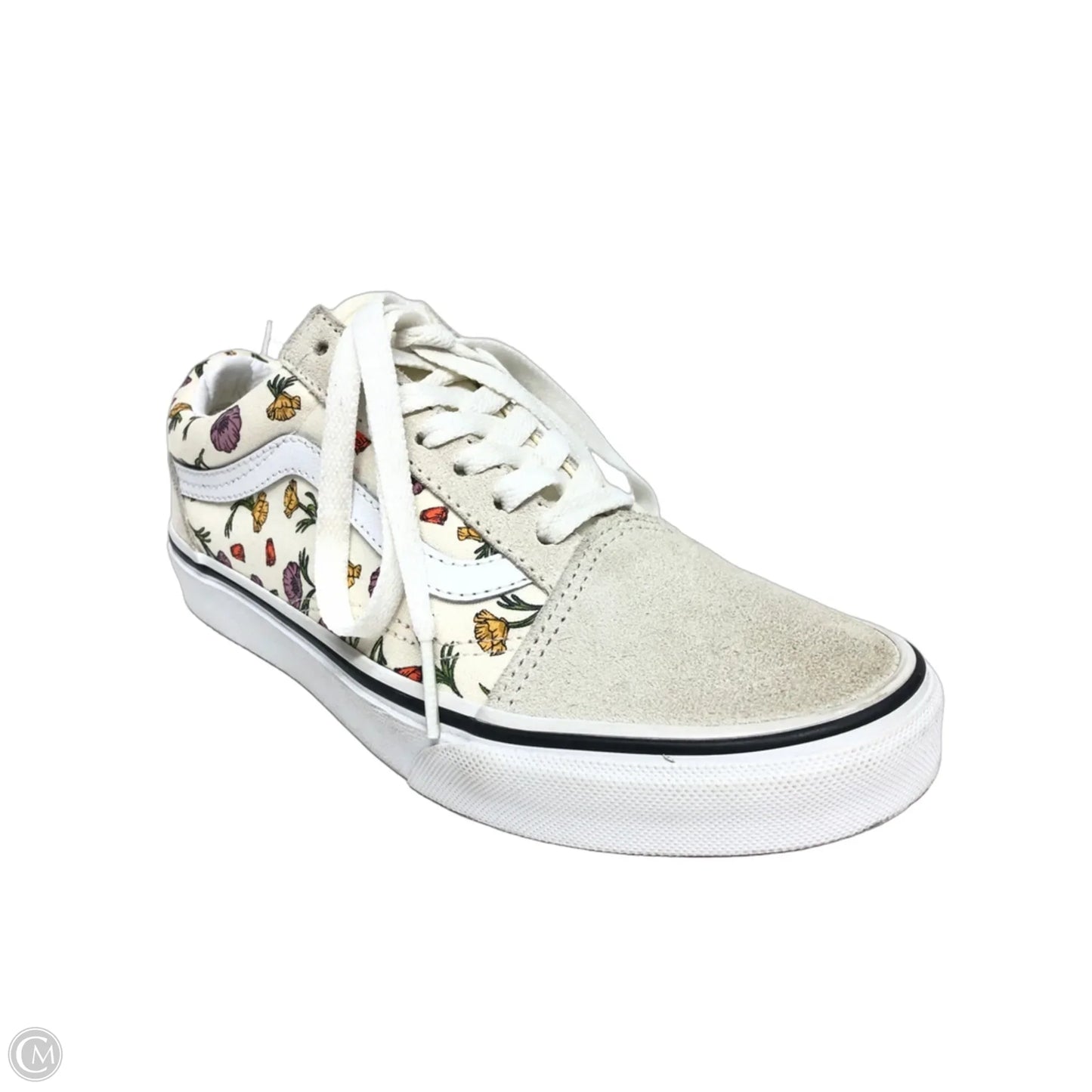 Shoes Sneakers By Vans In Cream, Size: 6.5