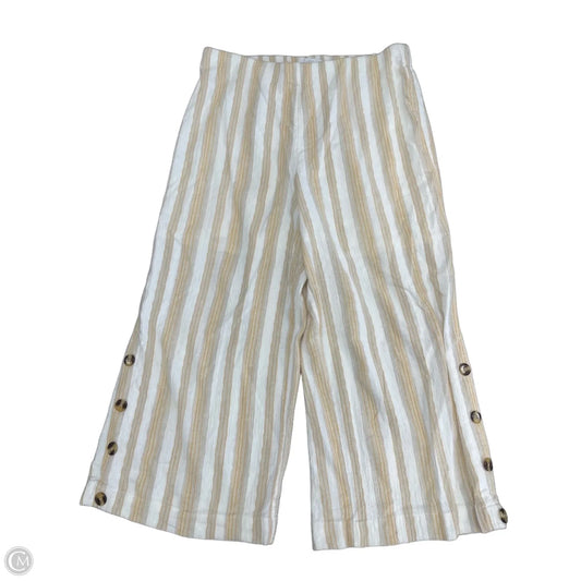 Pants Wide Leg By New Directions In White & Yellow, Size: Xl