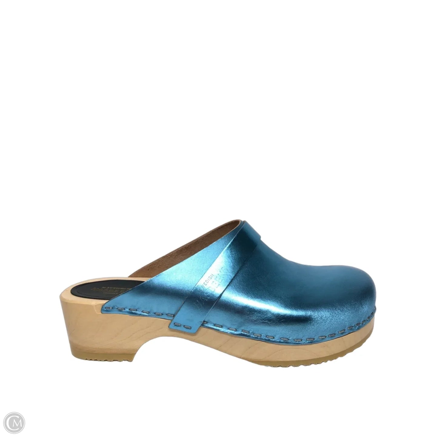 Shoes Heels Wedge By Swedish Hasbeens In Blue, Size: 8.5