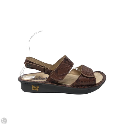 Sandals Flats By Alegria In Brown, Size: 6