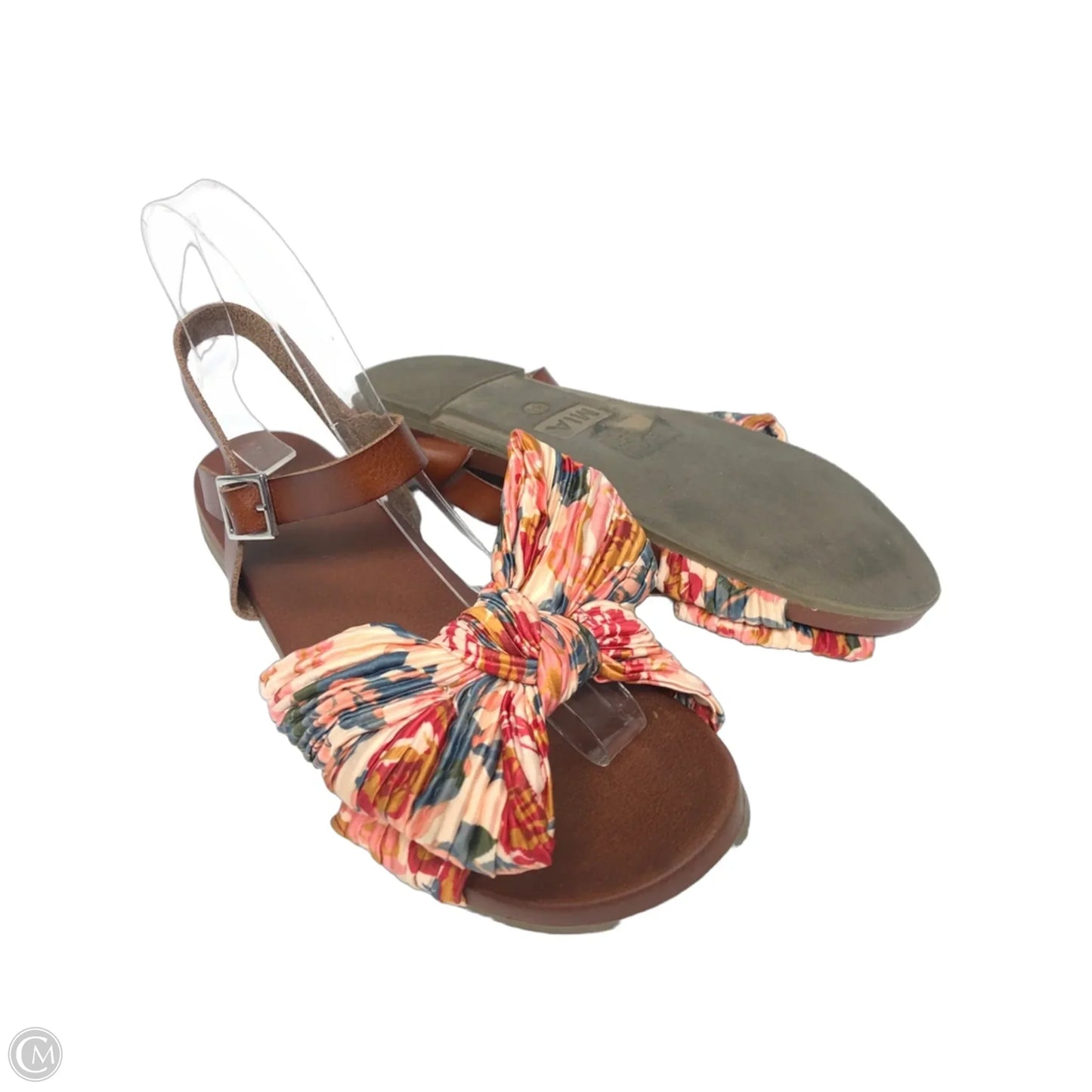 Sandals Flats By Mia In Brown & Orange, Size: 8.5