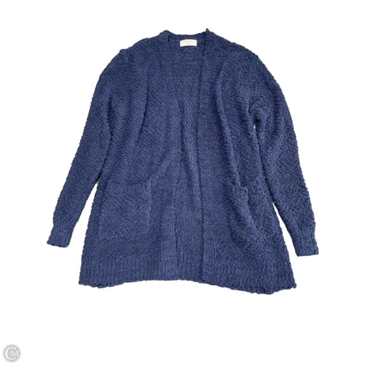 Sweater Cardigan By Zenana In Navy, Size: Xl