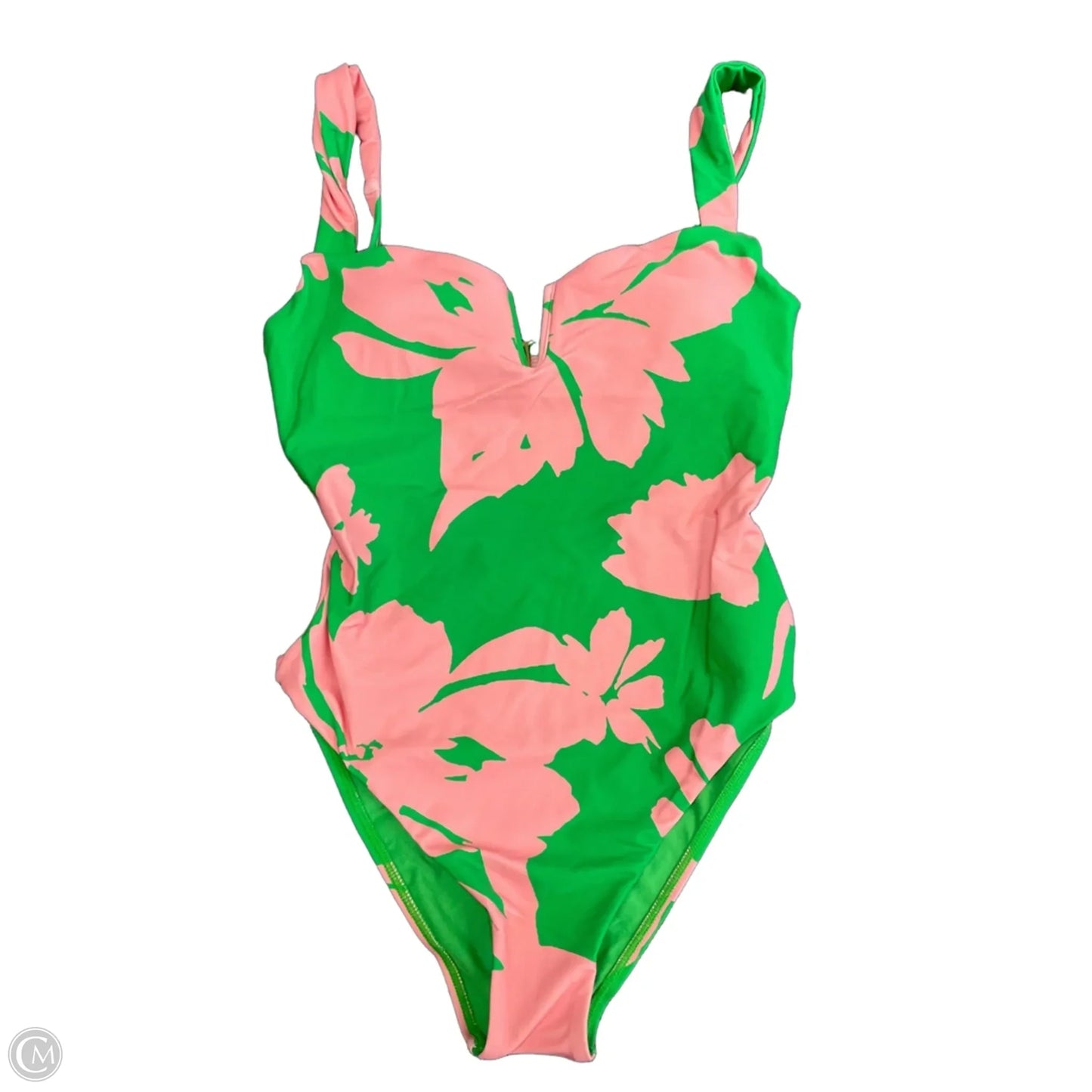 Swimsuit By Antonio Melani In Green & Pink, Size: S
