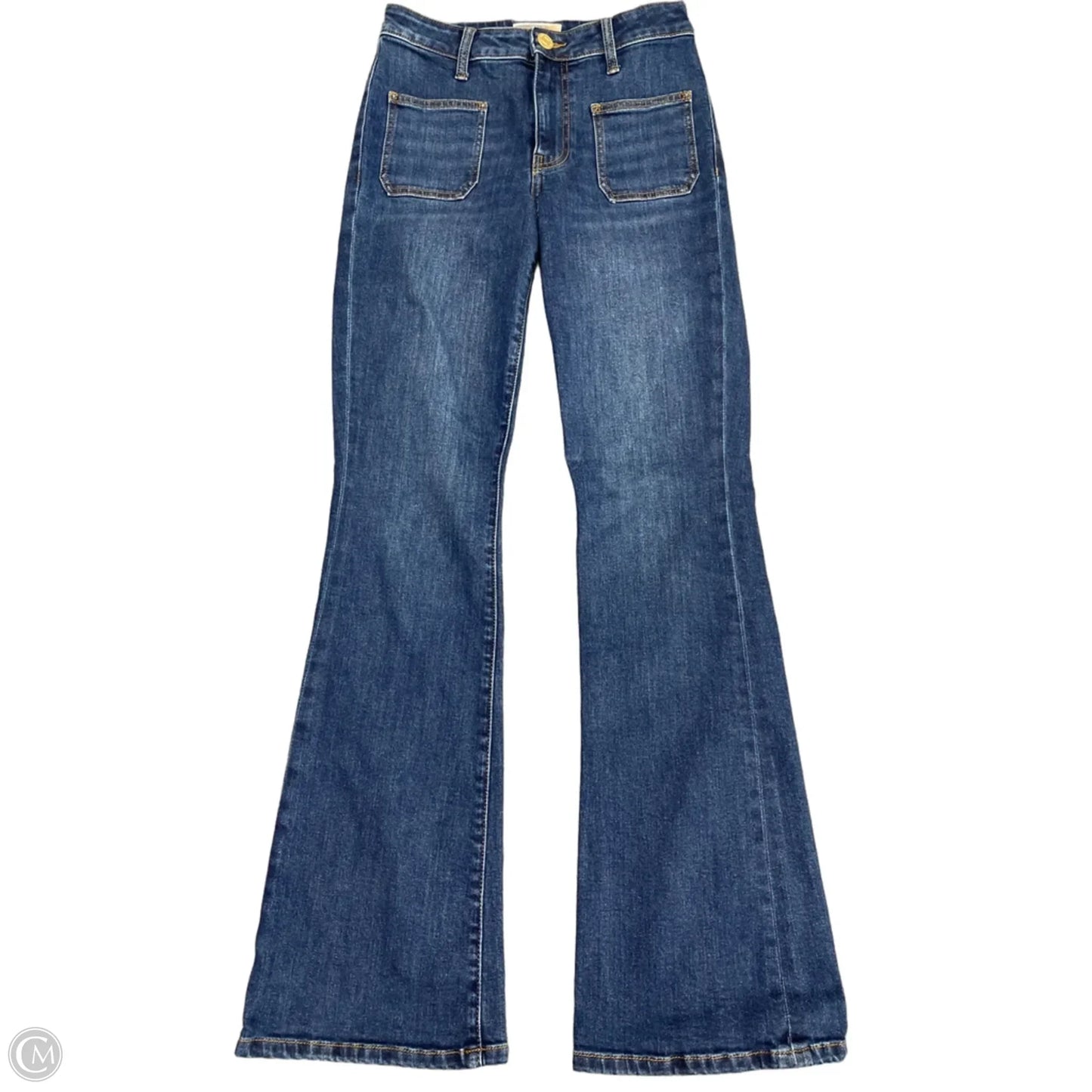 Jeans Boot Cut By Kut In Blue Denim, Size: 0