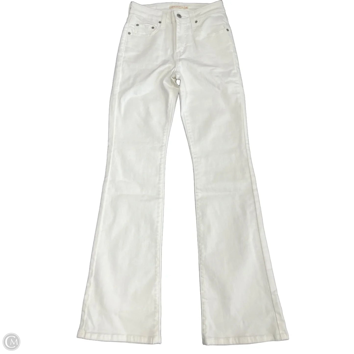 Jeans Boot Cut By Levis In White Denim, Size: 2