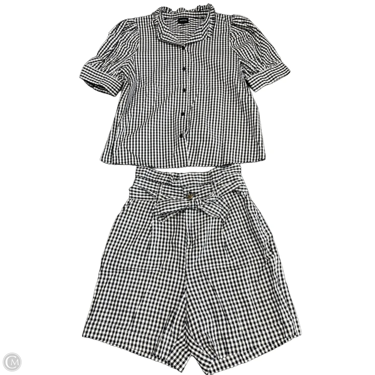 Shorts Set By Who What Wear In Black & White, Size: 6