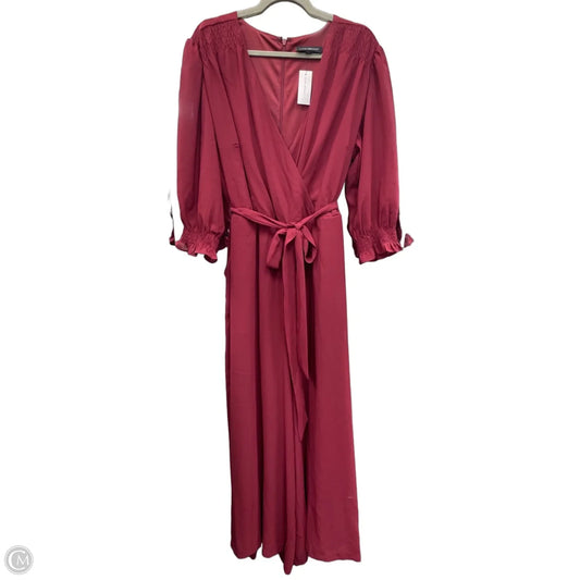 Jumpsuit By Lane Bryant In Maroon, Size: 20